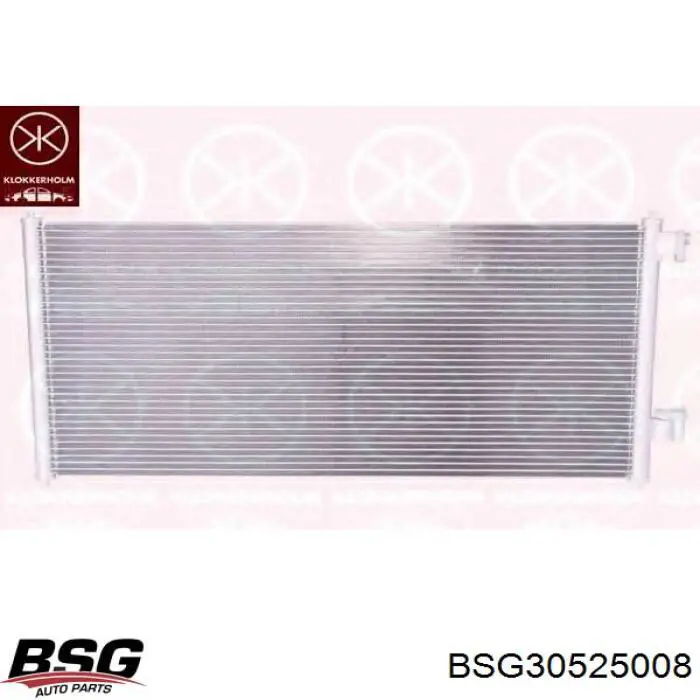BSG 30-525-008 BSG радиатор кондиционера