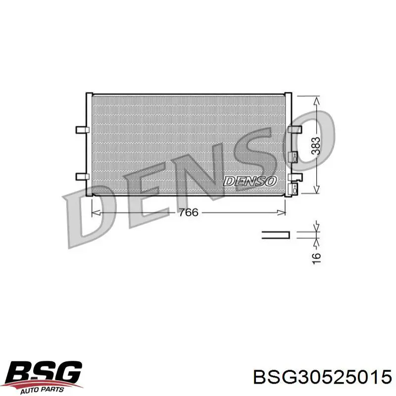 Condensador aire acondicionado BSG30525015 BSG