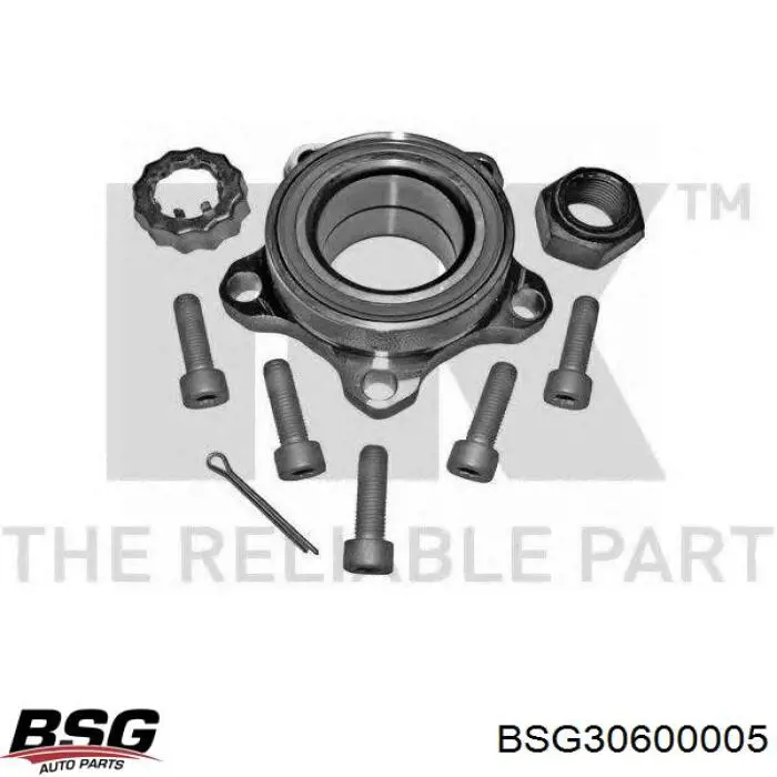 Комплект подшипника ступицы колеса BSG BSG30600005 цена, от 31.96 USD