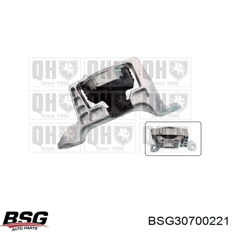 BSG 30-700-221 BSG подушка (опора двигателя правая)