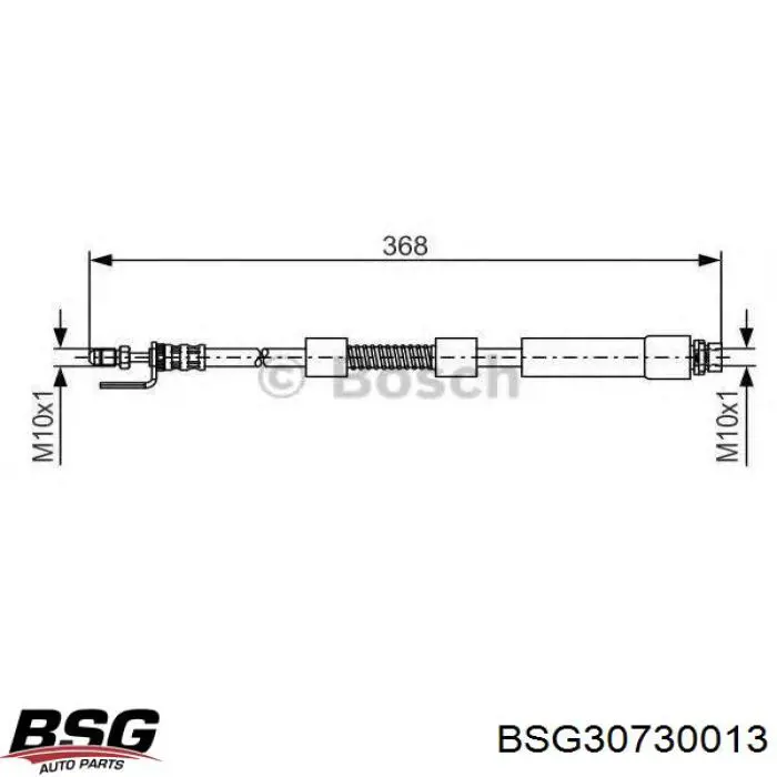 Задний тормозной шланг BSG30730013 BSG