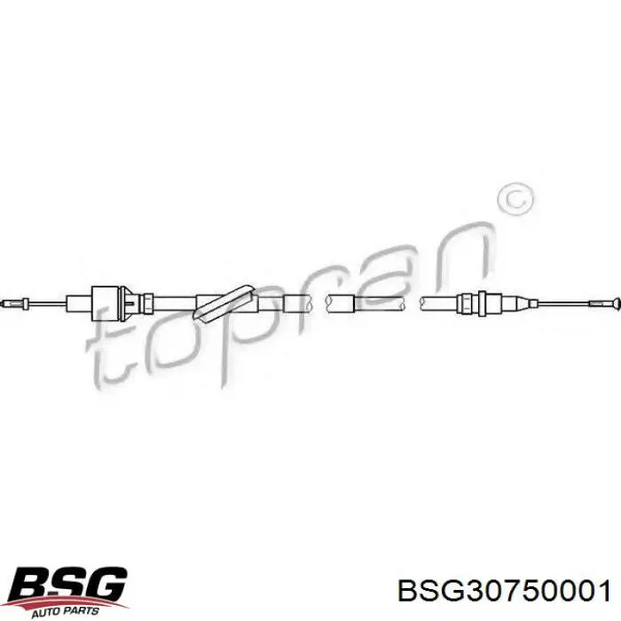 Купить BSG30750001 BSG Трос сцепления