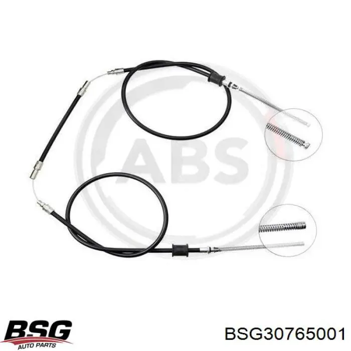 BSG 30-765-001 BSG трос ручного тормоза задний правый/левый