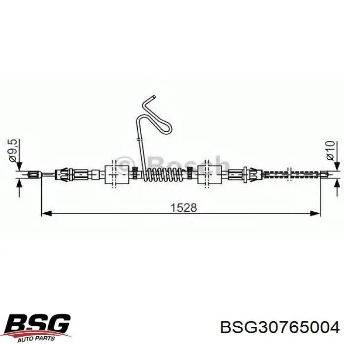 Трос ручника BSG30765004 BSG