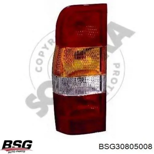 Фонарь задний левый BSG30805008 BSG