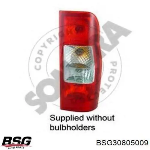 BSG 30-805-009 BSG фонарь задний правый