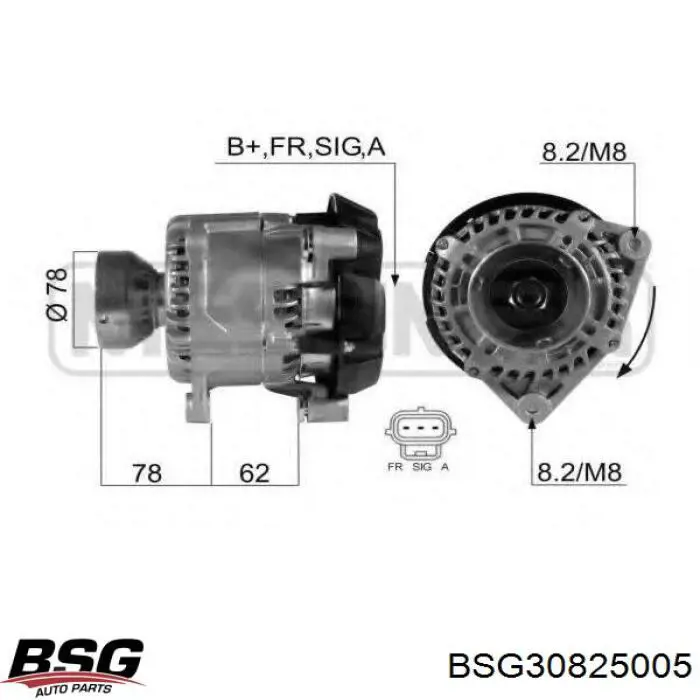 BSG 30-825-005 BSG генератор