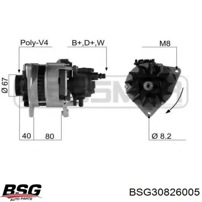  BSG BSG30826005 цена, от 2.66 USD