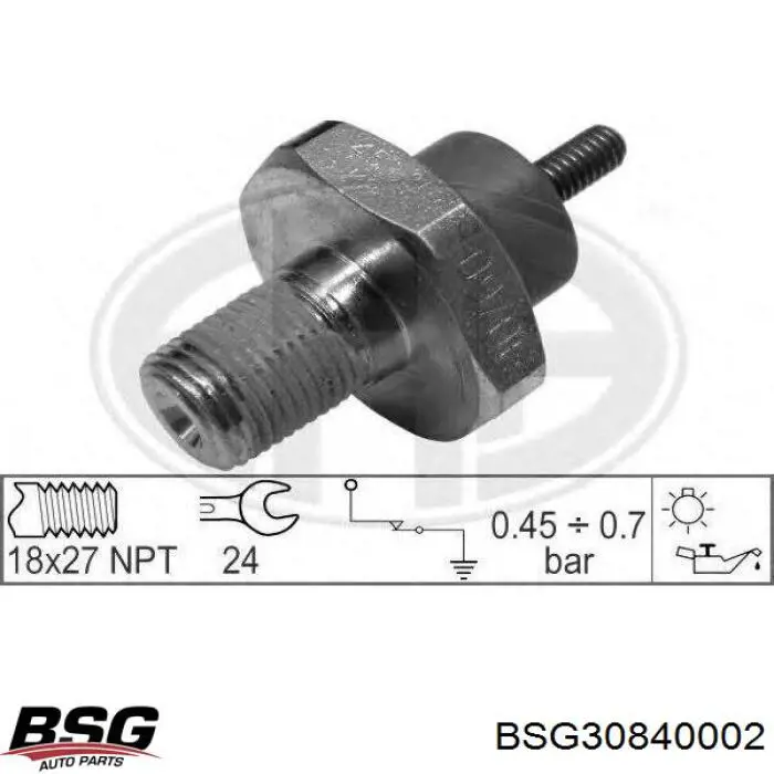 Sensor de presión de aceite BSG30840002 BSG