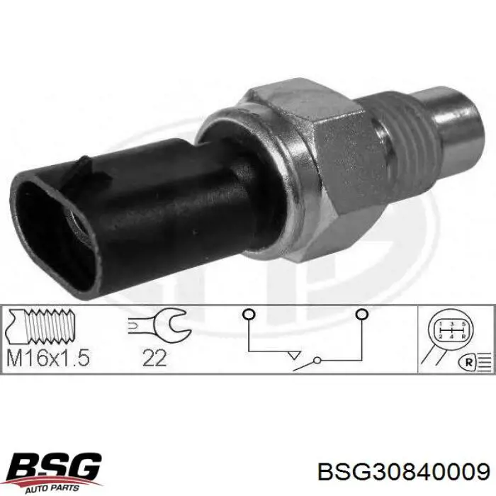 BSG 30-840-009 BSG датчик включения фонарей заднего хода