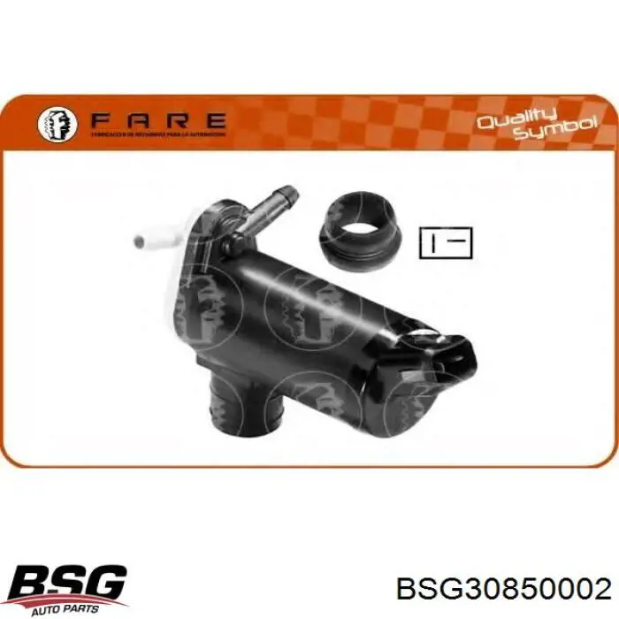 Купить BSG30850002 BSG Насос-мотор омывателя стекла, перед/зад