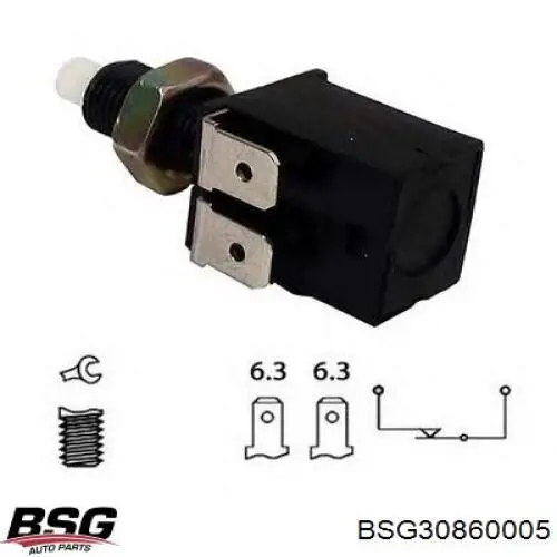 Купить BSG30860005 BSG Лягушка стоп сигнала