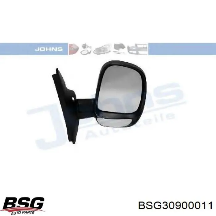BSG 30-900-011 BSG зеркало заднего вида правое