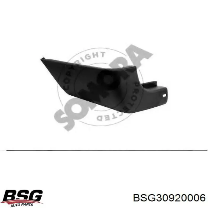 Бампер задний, левая часть Ford YC1517927ADYBB4