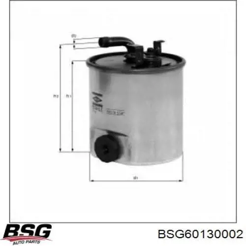 Фильтр тонкой очистки топлива BSG BSG60130002 цена, от 14.16 USD