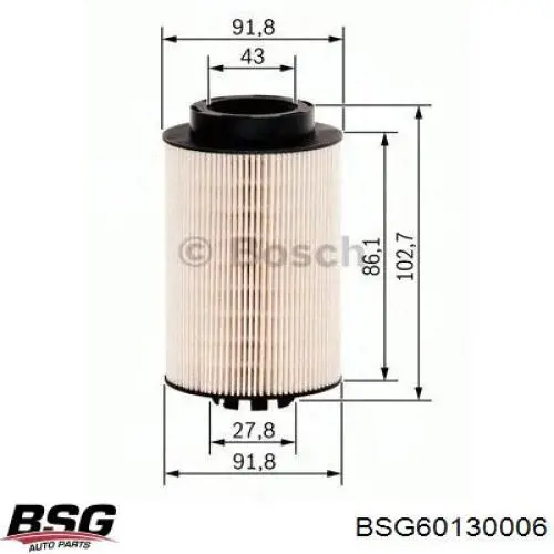 BSG 60-130-006 BSG топливный фильтр