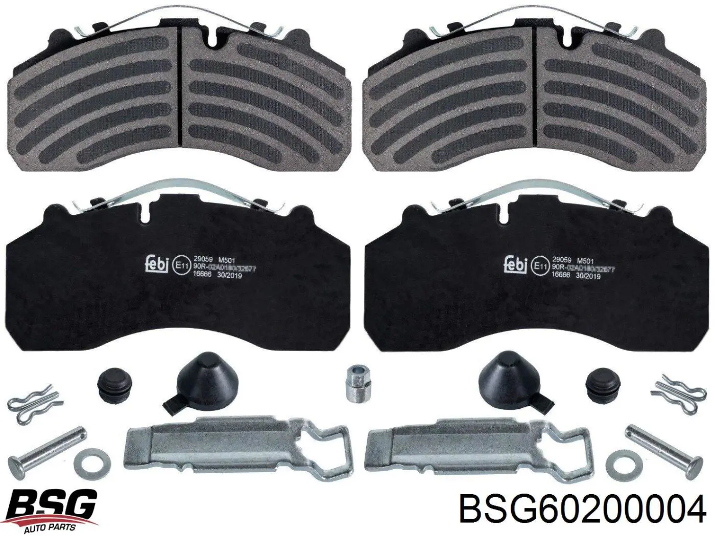 BSG 60-200-004 BSG колодки тормозные передние дисковые
