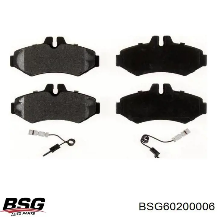 Колодки тормозные задние дисковые BSG BSG60200006