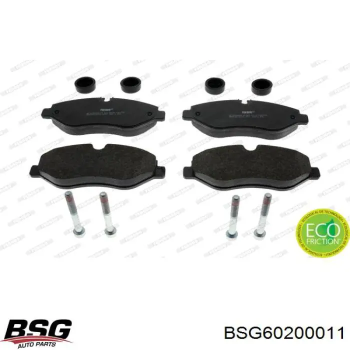 BSG 60-200-011 BSG колодки тормозные передние дисковые