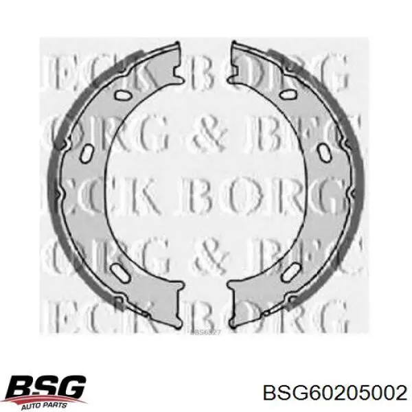 Купить BSG60205002 BSG Колодки ручника/стояночного тормоза