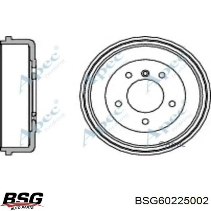 Купить BSG60225002 BSG Тормозной барабан