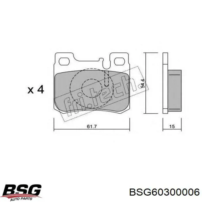Стойка амортизатора передняя BSG BSG60300006 цена, от 30.83 USD