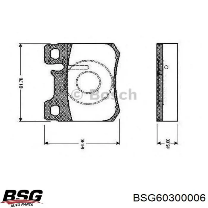 BSG60300006 BSG Стойка передняя