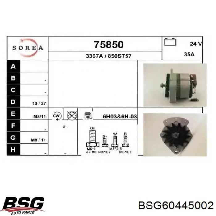 Шкворень поворотного кулака 52546 Auger