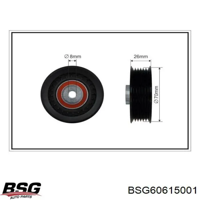 BSG 60-615-001 BSG паразитный ролик