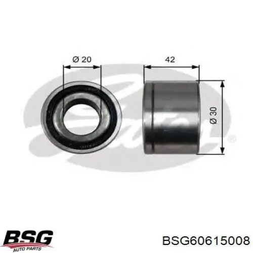 Подшипник натяжителя приводного ремня BSG BSG60615008 цена, от 7.97 USD
