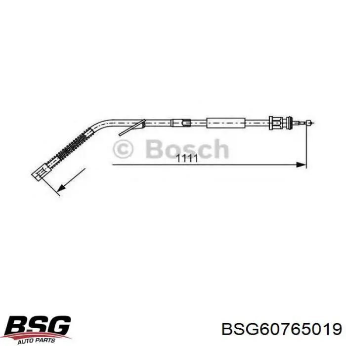 Cable de freno de mano trasero derecho BSG60765019 BSG