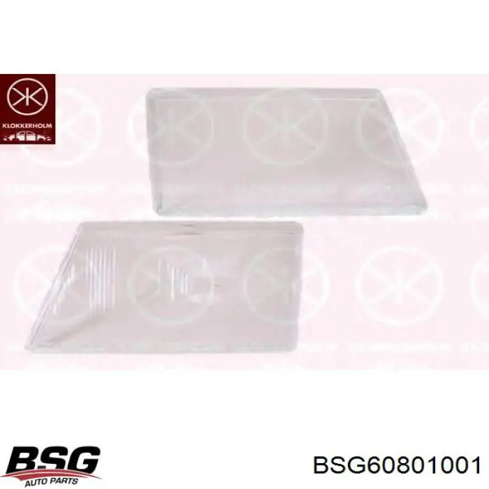 BSG 60-801-001 BSG стекло фары правой
