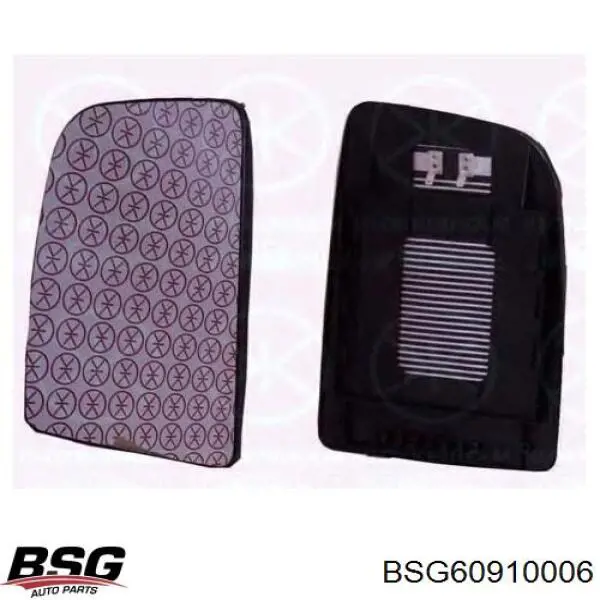 BSG 60-910-006 BSG зеркальный элемент зеркала заднего вида правого