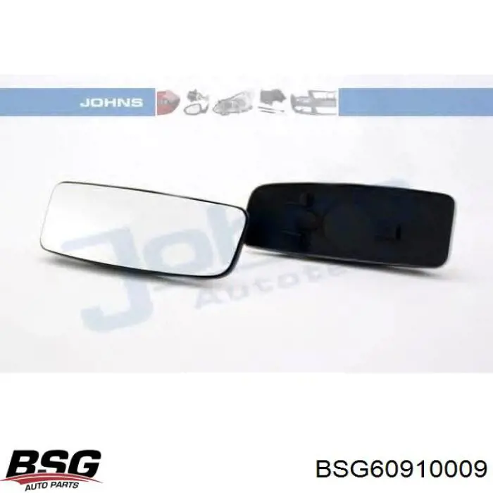 BSG 60-910-009 BSG зеркальный элемент зеркала заднего вида левого