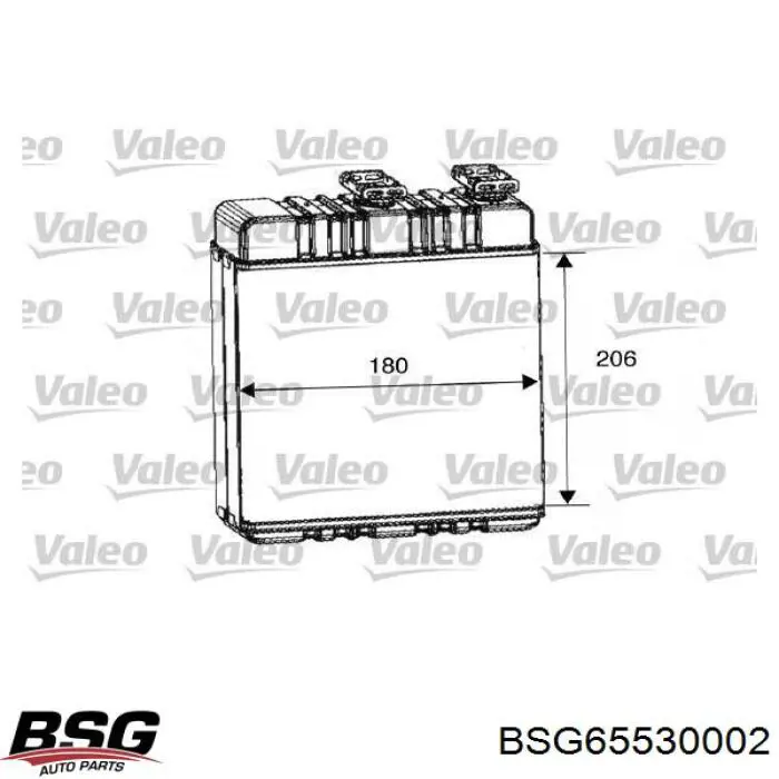 BSG65530002 BSG радиатор печки