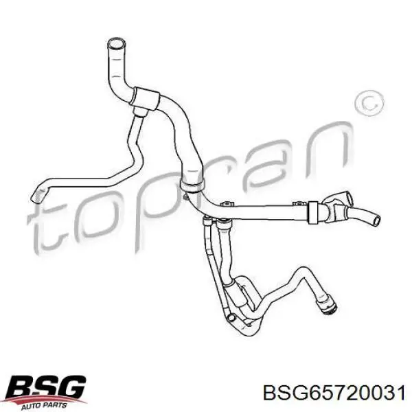 Нижний шлаг радиатора охлаждения BSG65720031 BSG