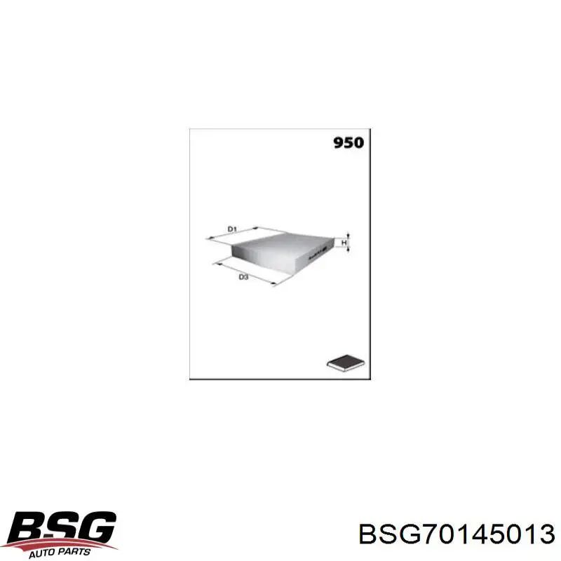 BSG 70-145-013 BSG фильтр салона
