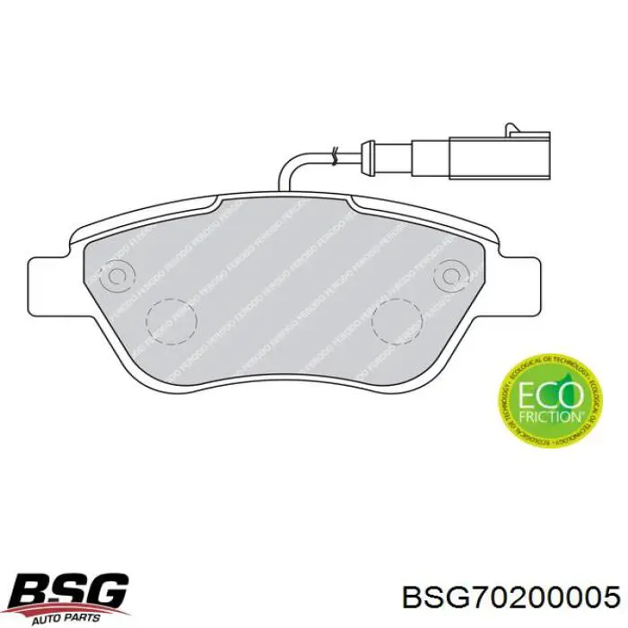 Колодки BSG BSG70200005 цена, от 14.37 USD