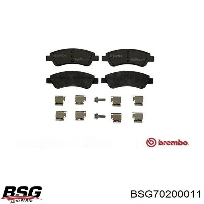 Передние тормозные колодки BSG70200011 BSG