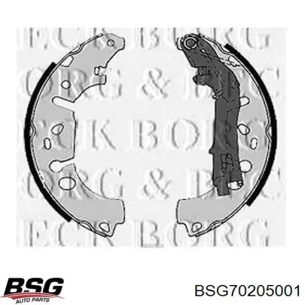 Задние барабанные колодки BSG70205001 BSG