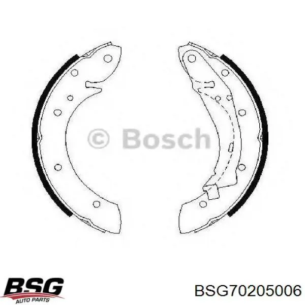 Тормоза рабочие задние ножные и тормозные барабаны BSG BSG70205006 цена, от 20.46 USD