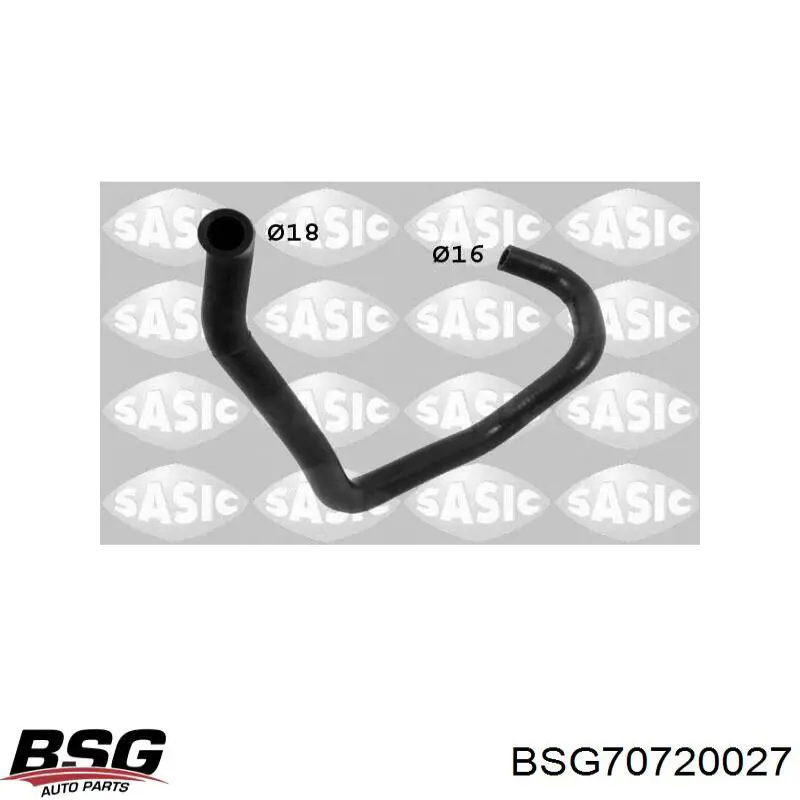 Патрубок печки BSG BSG70720027 цена, от 23.22 USD