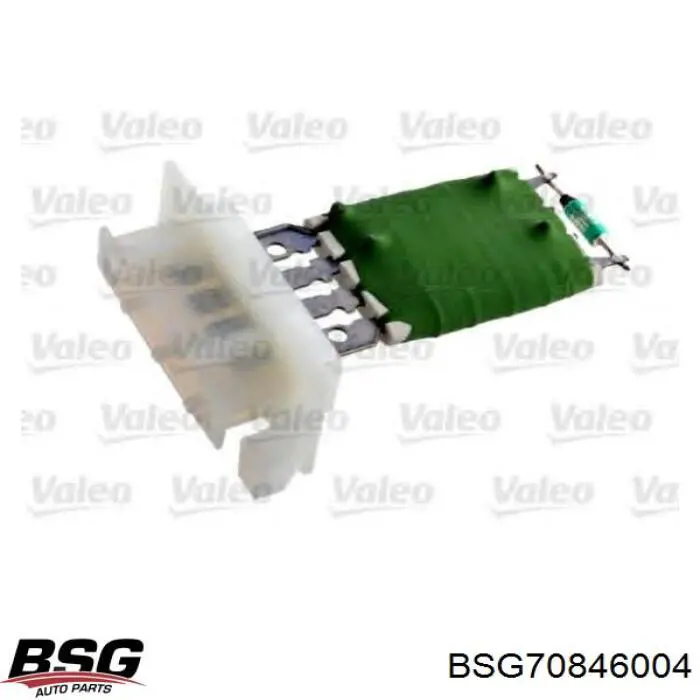 Резистор (сопротивление) вентилятора печки (отопителя салона) BSG BSG70846004