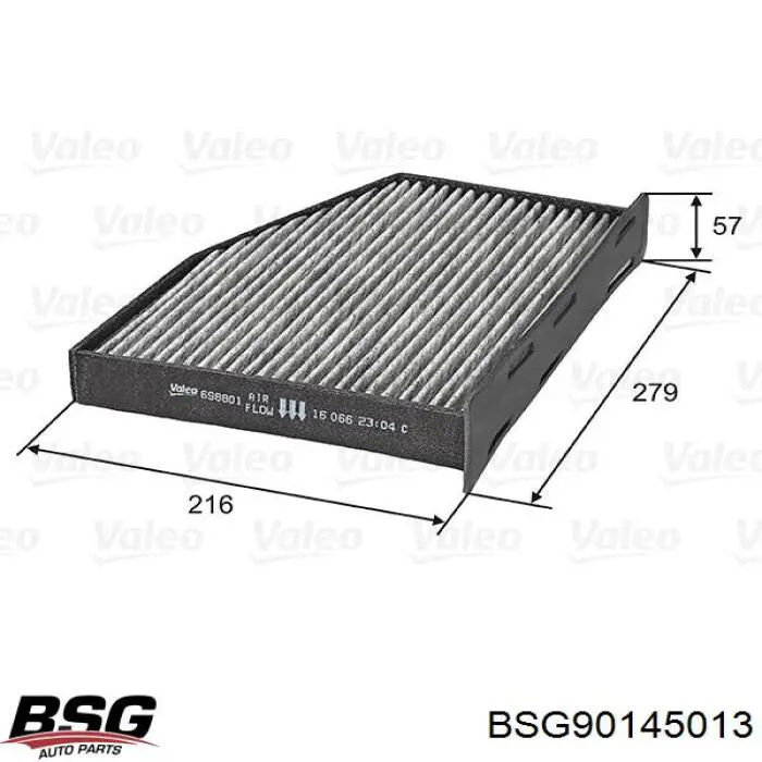 BSG 90-145-013 BSG filtro de salão