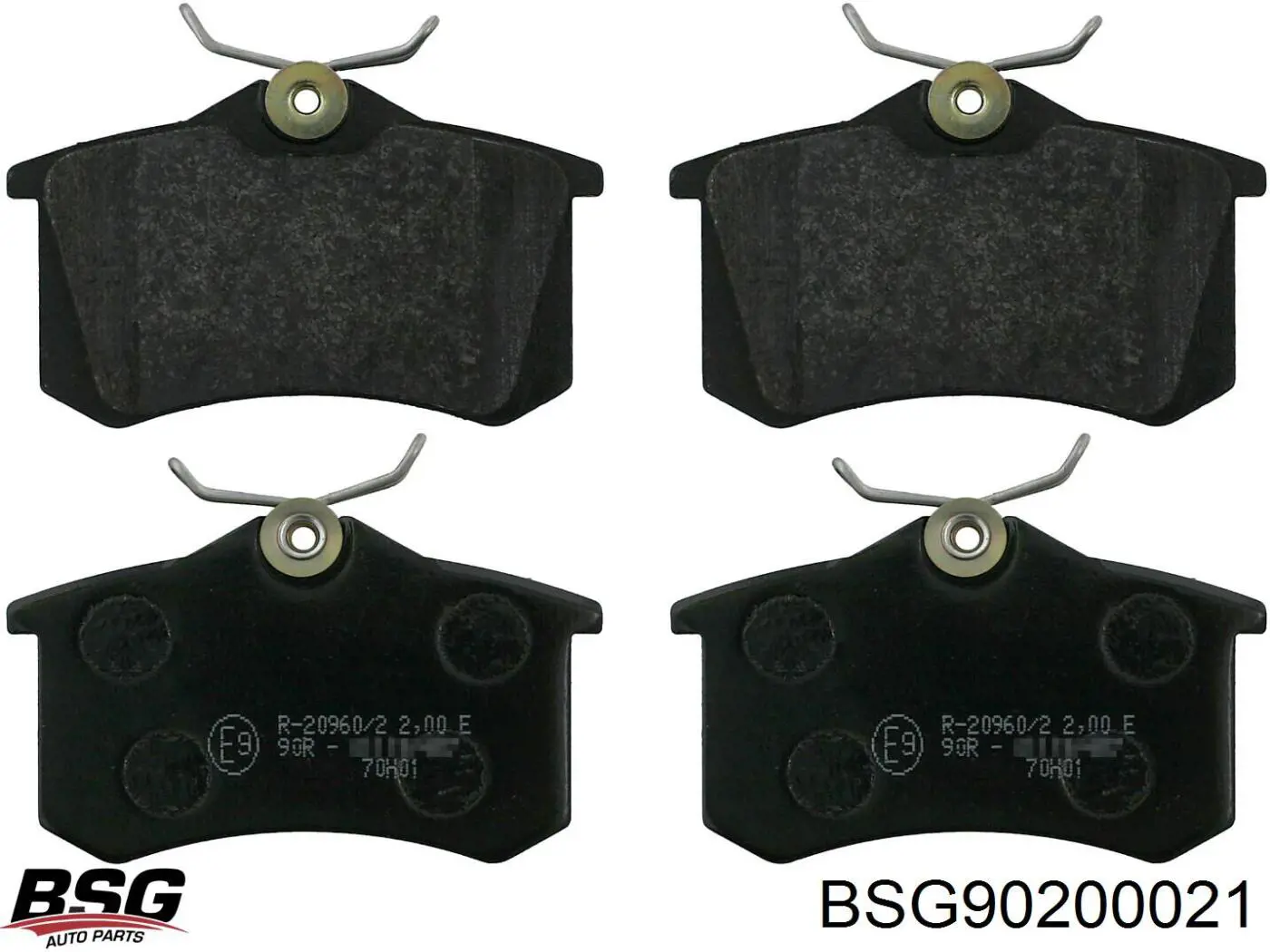 BSG90200021 BSG колодки тормозные задние дисковые