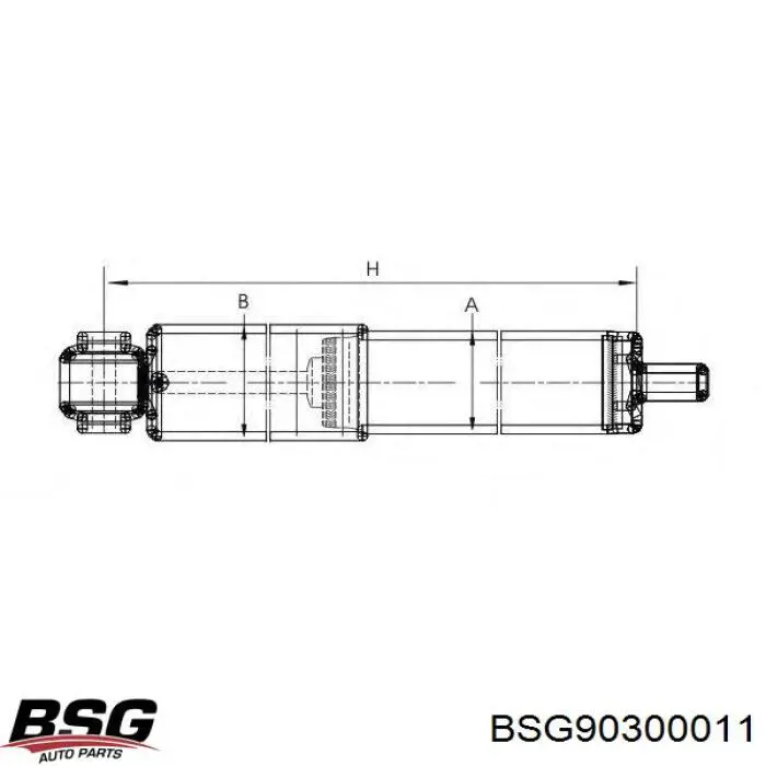 Амортизатор задний BSG90300011 BSG