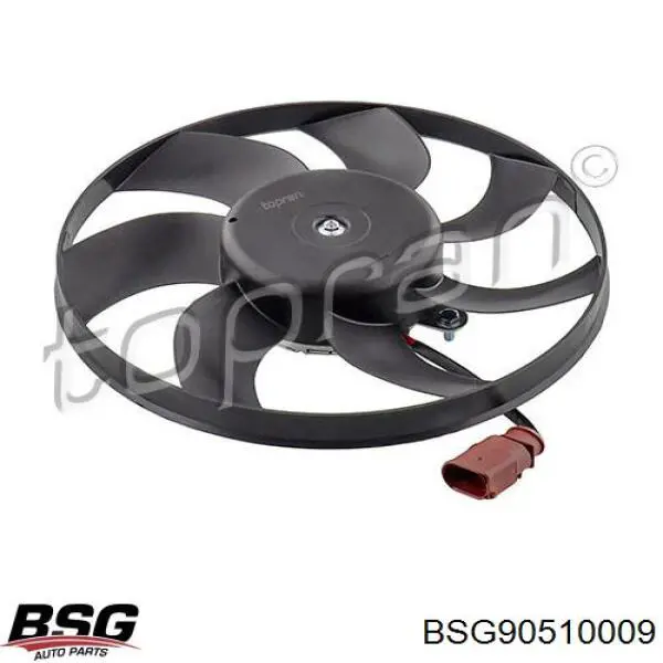 BSG 90-510-009 BSG электровентилятор охлаждения в сборе (мотор+крыльчатка правый)