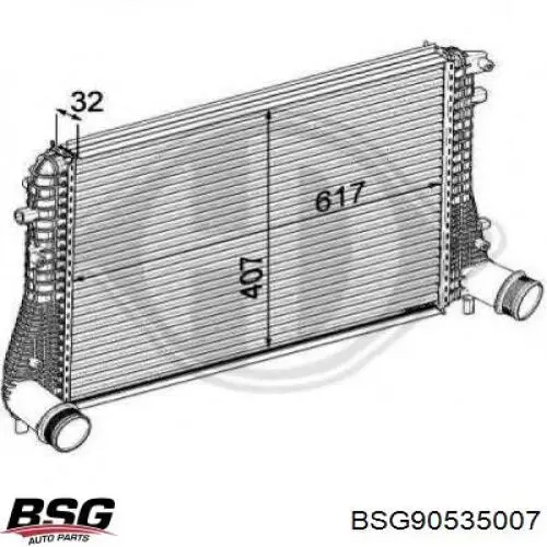 Интеркулер BSG90535007 BSG