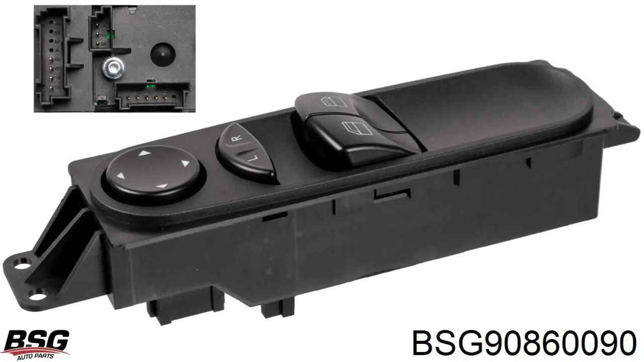 Кнопочный блок управления стеклоподъемником передний левый BSG BSG90860090