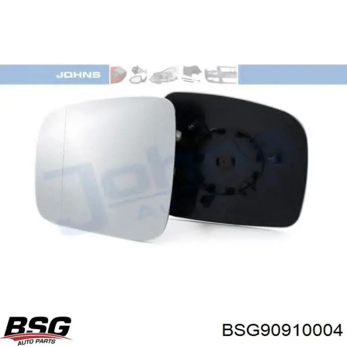 Купить BSG90910004 BSG Стекло зеркала заднего вида, левого